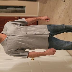 Anchor Blue Mens short sleeve shirt